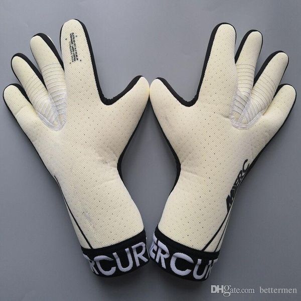 

professional football goalkeeper gloves mercurial soccer gloves luvas goal keeper guantes wholesale, Black
