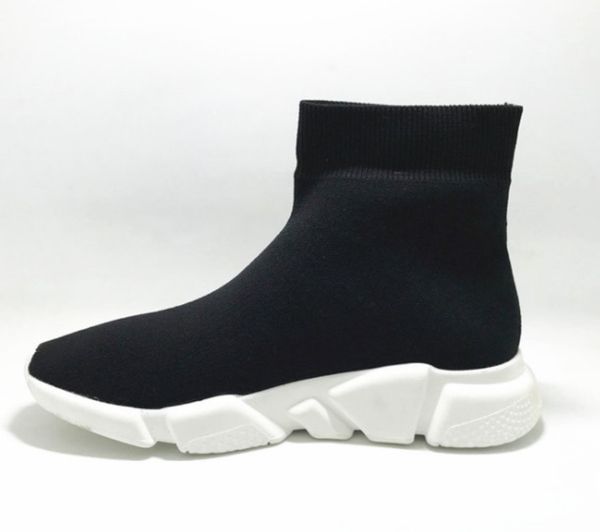 

2020 knit socks shoes mens womens sneakers speed trainer high race runners black white slip-on triple s casual shoes