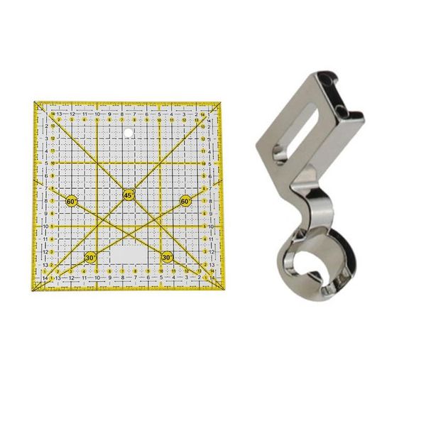 

diy patchwork foot quilting embroidery high shank for sewing machine tool arts and crafts sewing home supplies31, Black