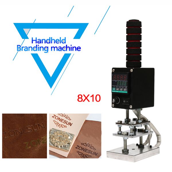 

dhl handheld foil stamping machine 5*7cm 8*10cm 10*13cm handheld embosser wood leather tool embossing machine