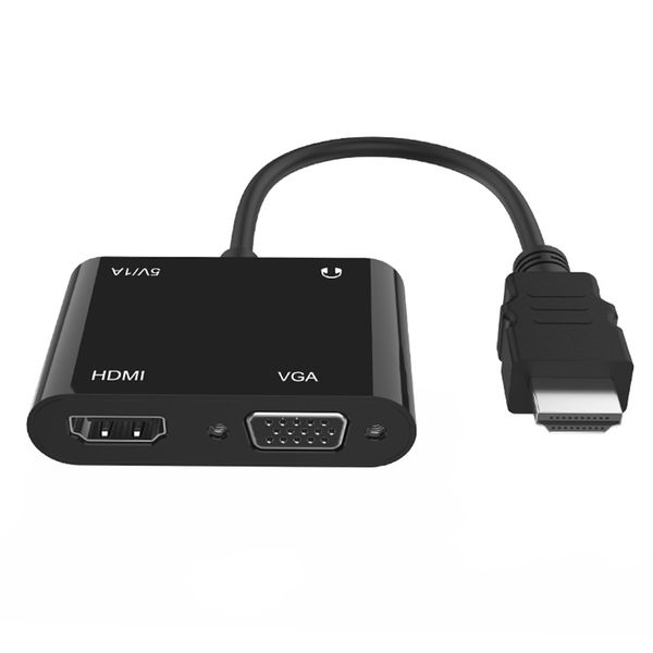 

full hd hdmi мужской vga женский адаптер кабеля конвертер микросхем встроенный
