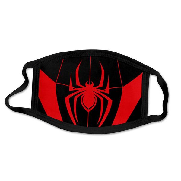 

cute spider man spiderman super hero designer luxury kid face mask party cosplay reusable dust washable windproof children cotton newclipper, Black