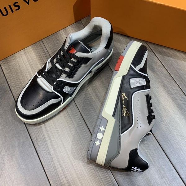 

new new arrival trainer sneaker mens shoes breathable footwears fashion breathable zapatillas hombre luxury shoes plus size sports men shoes, Black