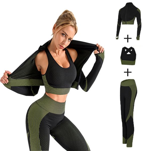 

seamless yoga set gym women sport suit workout clothes leggings bra sets jogging fitness workout sports training activewear, White;red