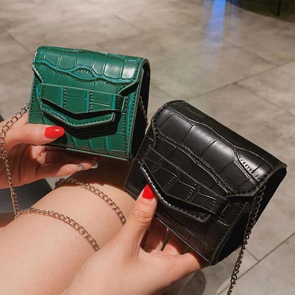 

мини маленький квадрат сумка 2020 летняя мода alligator новое качество pu кожаный женщин сумки крокодил шаблон плеча сумки