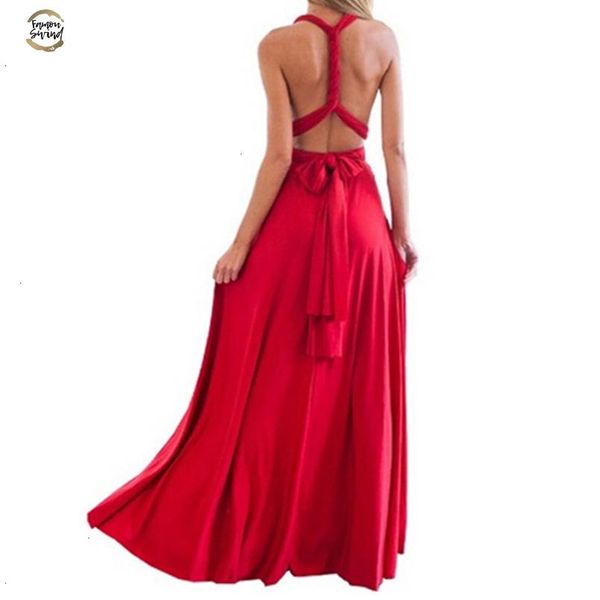 

women dress long summer bohemian dresses casual bandage evening prom club party infinity multiway maxi dresses designer clothes, Black;gray