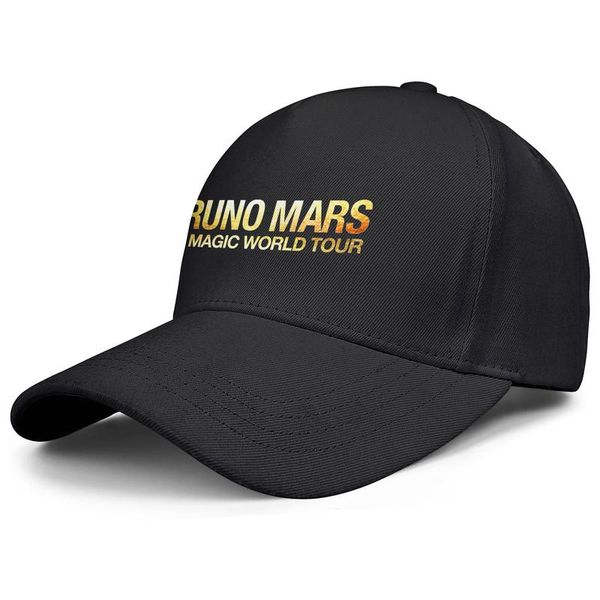 

men's and women's baseball caps ball designer unique fashion trucker hat bruno mars 24k magic world tour logo bruno-rap-mars-liste, Blue;gray