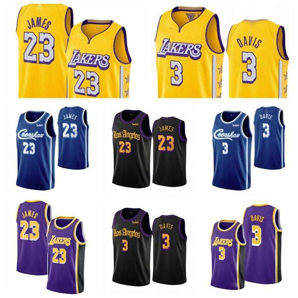 

lebron 23 james anthony 3 davis los angeles nba lakers edition men swingman basketball shorts gold icon 100% stitched jerseys, Black;red