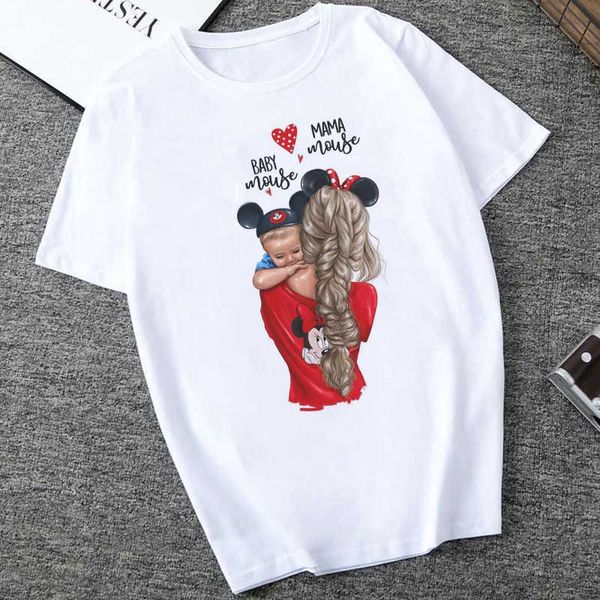 

2020 летний день матери harajuku kawaii супер мама футболка белая моды vogue t shirt плюс размер s-2xl досуг t shirt женщины, White