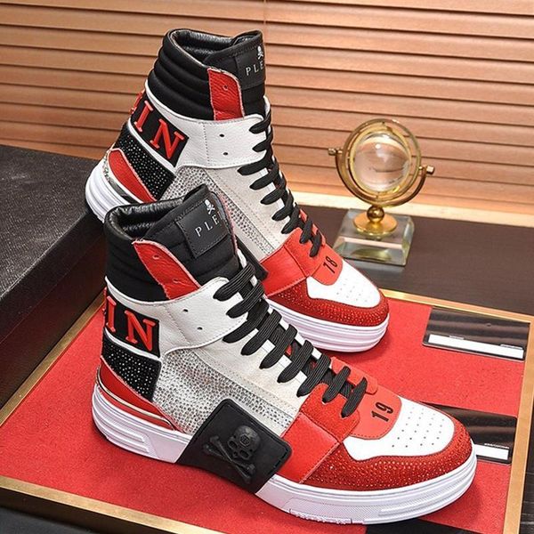 

new phantom kick $hi -crystal sneakers men 's shoes outdoor walking footwears comfortable sports vintage men boots chaussures pour, Black