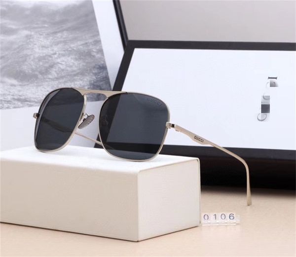 

with box men's g metal frame sunglasses outdoor driving sunglasses gu̴cci beach sunglasses gūcci women sun glasses, Black