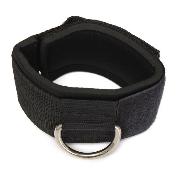 

ankle strap d-ring multi gym cable attachment thigh leg pulley weight lifting black, Blue;black