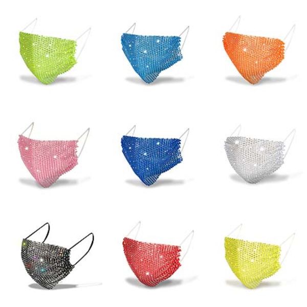 

дизайнер luxury face mask, многоразовый респиратор со сменными мода хлопок моющийся многоразовый rhinestone рот маска visible рот face m # 6