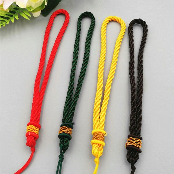 

natural jade hand handle lanyard scraper rope waist piece rope hand woven natural weaving jade handlebar weaving, Silver