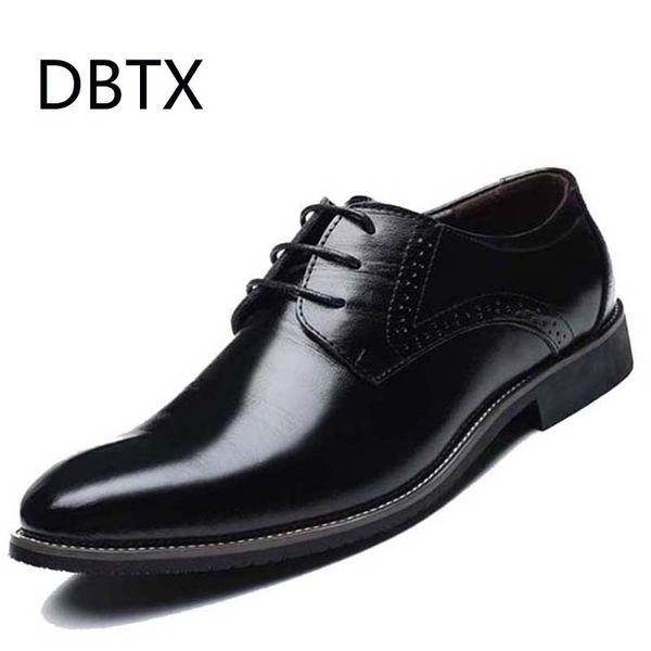 

men wedding shoes microfiber leather formal business pointed toe for man dress shoes men's oxford flats size 39-48, Black