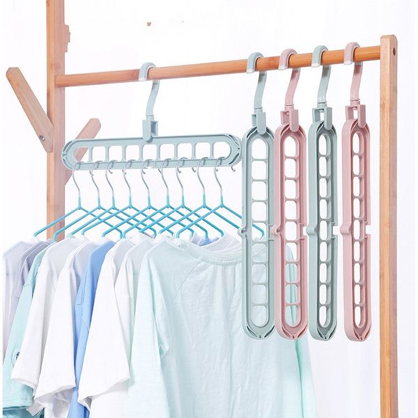 

solid color clothes stand antiskid air drying hangers travel space saving folding rack wardrobe storage closet accessories 1 2wh b2