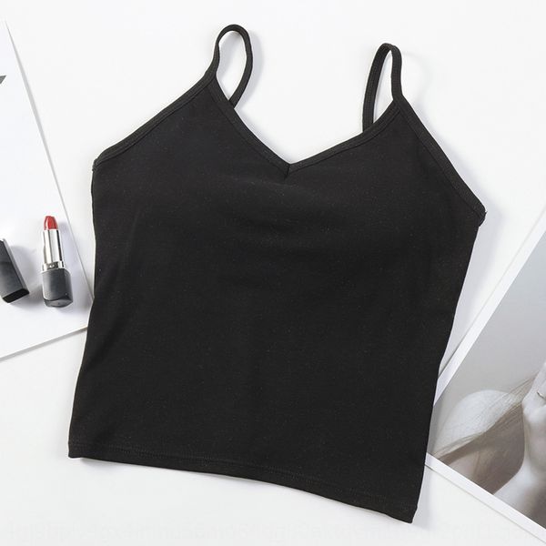 

kkomp tiktok big u cotton suspender girl's backless vest base internet camisole racket vest celebrity street racket sweat-absorbent bre, White