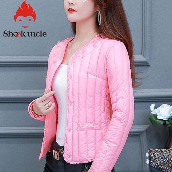 

2020 winter female cotton thickening tank lace long sleeve lining parka jacket women casual cotton warm coat for woman outerwear, Black