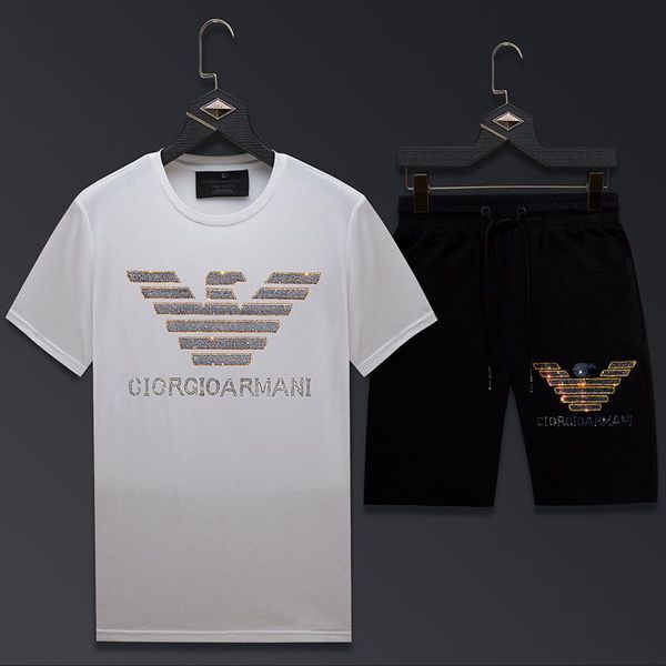 

2020 casual suits tees tracksuit 2 piece set male sports suits t shirts shorts sets mens summer joggers suits, Gray