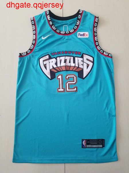 

горячая продажа 2020-20 мужского ja моран # 12green игрок джерси шорты, Gray