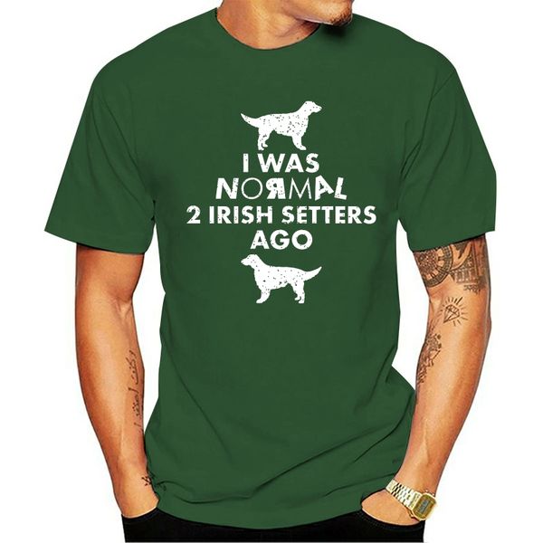 

men's t-shirts funny irish setter owner tee shirt for men short sleeve t-shirt, White;black