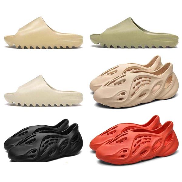 

2020 new slippers men women slippery bone earth brown desert sand slide resin men's sandals runner size 36-45
