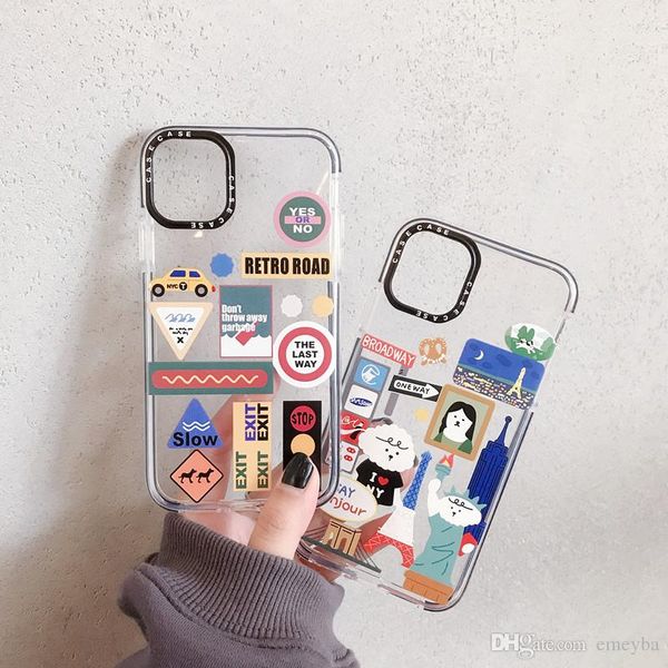 

new luxury designer cartoon cute sesame street phone case for iphone 11 pro max xr xs max cover for iphone 8 7 6s 6plus transparent tpu ca