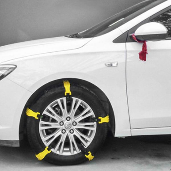 

10 pack snow tire chains for most cars anti-slip chains emergency all season suv tire cables tire width: 165-285mm/6-11 inch