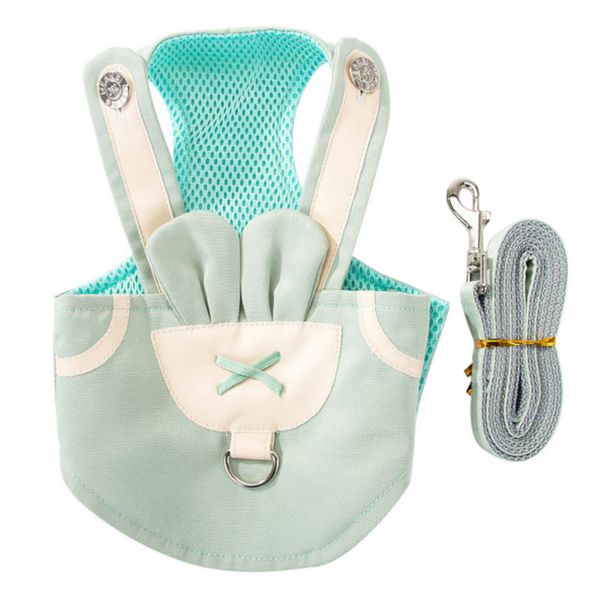 

creative dog harness summer pet adjustable reflective vest walking lead dog leash for puppy polyester mesh harness for small medium dog