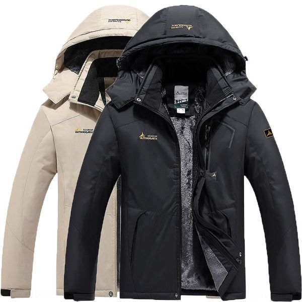 

outdoor jacket men's and warm jacket cotton jacketwomen's ski climbing clothes warm windproof cotton-padded clothes large size, Blue;black