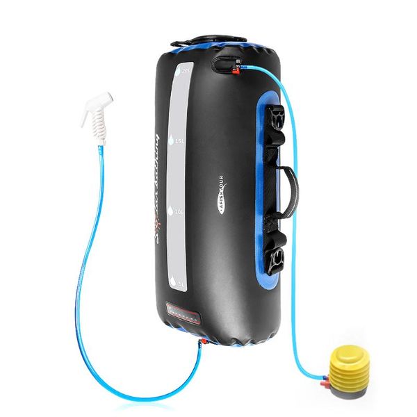 

20l camping solar shower bag portable multifunctional solar bathing heating bag bbq picnic water for outdoor travel hiking