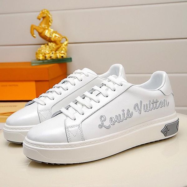 

mens shoes sneakers flats with box zapatos de hombre time out sneaker fashion shoes chaussures pour hommes 2020 leather big size male