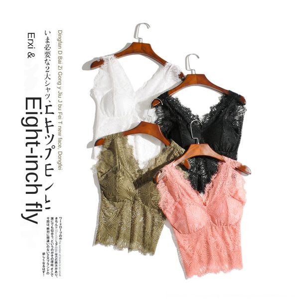 

m5644-korean women's 2020 new bra women m5644-korean women's 2020 new lace underwear lace vest vest bra underwear women, Camo