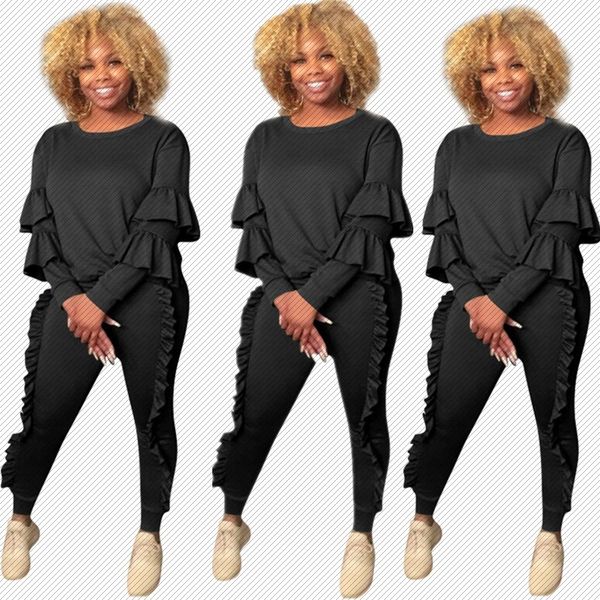 

cross-border selling amazon european and american fashion womens solid color eye ear sports suit spot, White