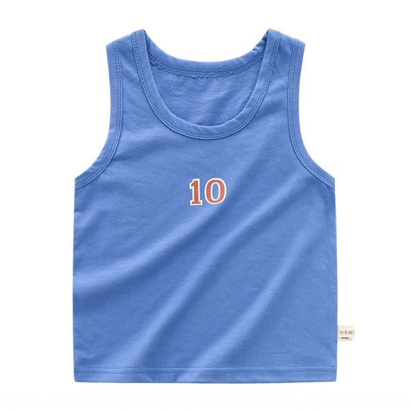 

take two 20 yuan children's cotton vests vest t-shirt vest summer new children's sleeveless t-shirt vests, Blue