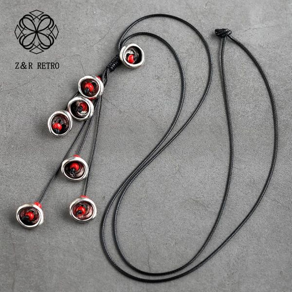 

statement necklace red women choker necklace sweater accessories collier femme 2020 friends pendant gifts for decoration, Silver