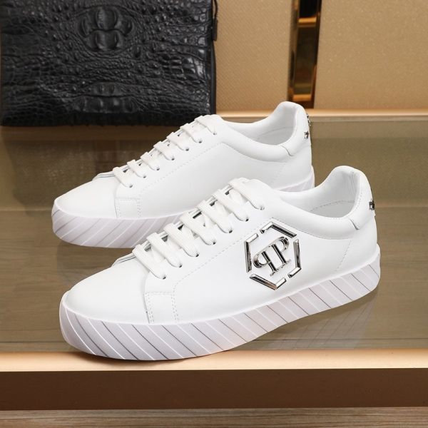 

2020 i2 fashion trend mens designer shoes leather luxury breathable comfortable outdoor shoes lace-up casual hiker shoes mens sneakers, Black