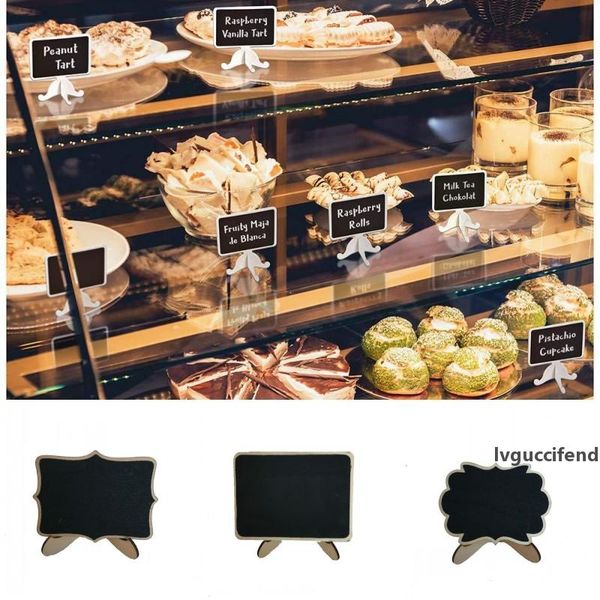 

mini blackboard 10*7.5cm wooden stand chalkboard 6 designs cloud shape wooden mini blackboard wedding shopwindow items display supplies