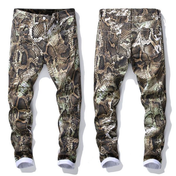 

new fashion men skinny jeans floral pant slim fit pant casual pants men long jeans trouser, Blue