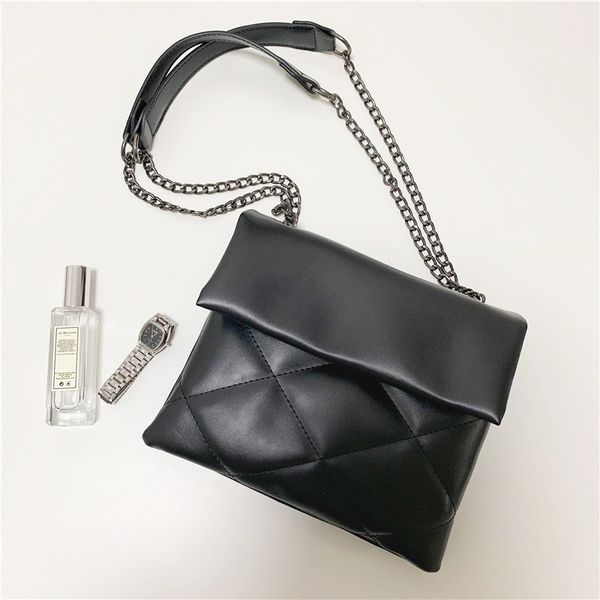 

soft leather chain crossbody bags for women 2020 vintage flap shoulder bag women messenger bag ladies purse and handbag