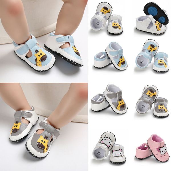 

Fashion Baby Boy Girls Sneakers Leather Sports Crib Soft Sole Shoes Antiskid Shoes Cartoon Deer Print Fashion Baby Shoes