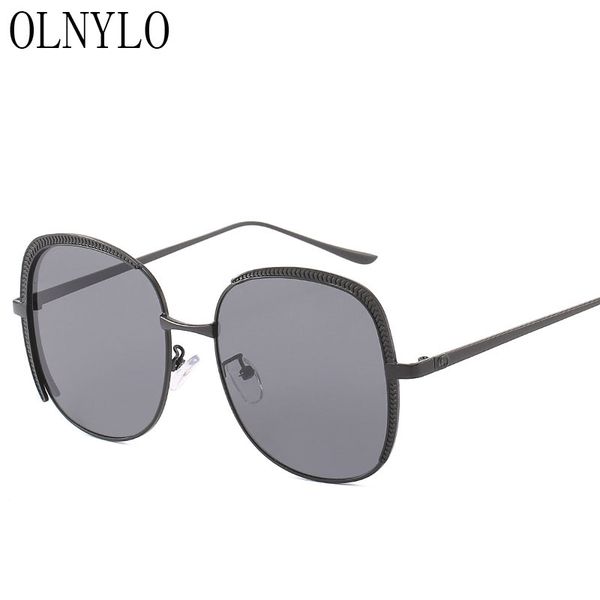 

sunglasses lasy women gradient lens brand designers round frame sun glasses female fashion retro, White;black