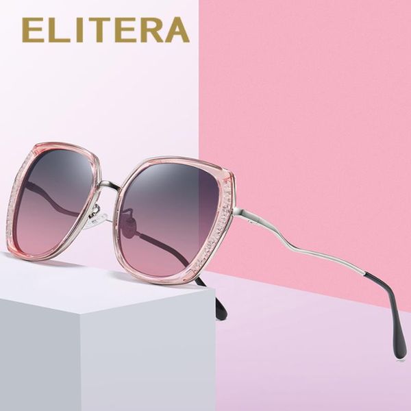 

elitera women oversized sunglasses luxury polarized design fashion female ladies polygon sun glasses diamond sunglass 2020, White;black
