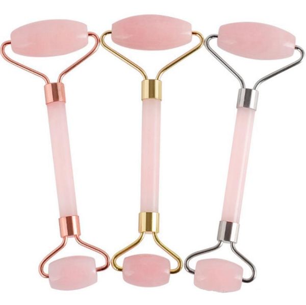 

anti aging rose quartz roller massager real natural jade roller for face beauty jade facial roller