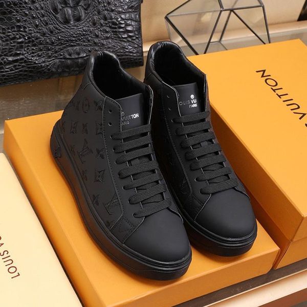 

mens shoes comfortable autumn and winter fashion footwears fast delivery casual lace -up high plus size men shoes sale, Black