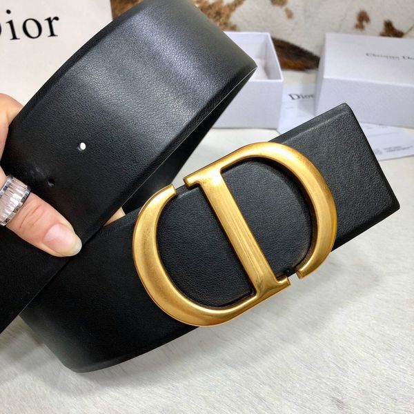 

new fashionable designer belts luxury belt brand belts womens smooth buckle black brown optional belt width 70mm fb, Silver