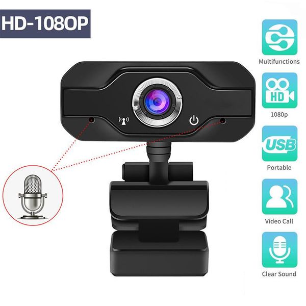 

hd webcam built-in dual mics smart 1080p web camera usb pro stream camera for desklap pc game cam for os windows