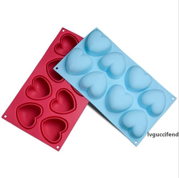 

silicone cake mould chocolate molds 8 holes heart shaped cake mold soap mould