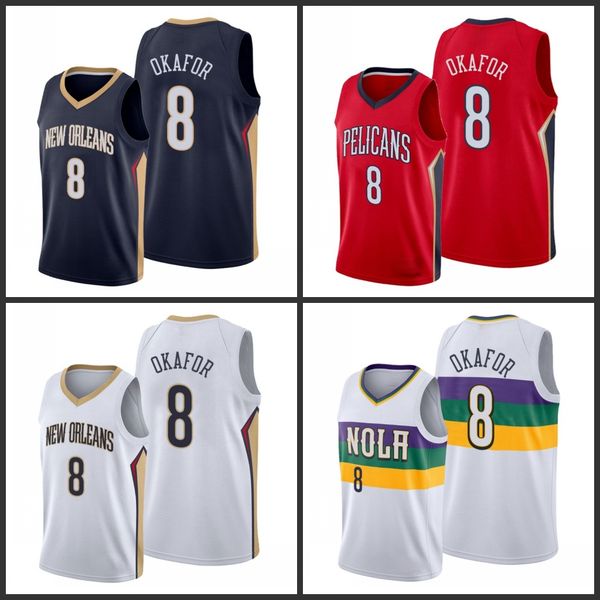 

new orleans pelicans jahlil okafor men city basketball jersey, Black