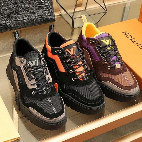 

new new mens shoes casual style fashion outdoor street platform fitness footwears zapatos de hombre hiking sneaker fashion mens shoes luxury, Black